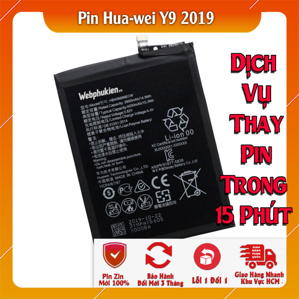 Pin Webphukien cho Huawei Y9 2019 Việt Nam HB406689ECW - 4000mAh 